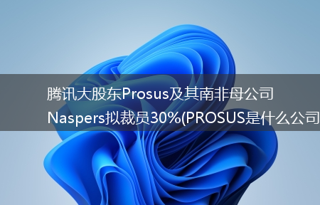 腾讯大股东Prosus及其南非母公司Naspers拟裁员30%(PROSUS是什么公司)