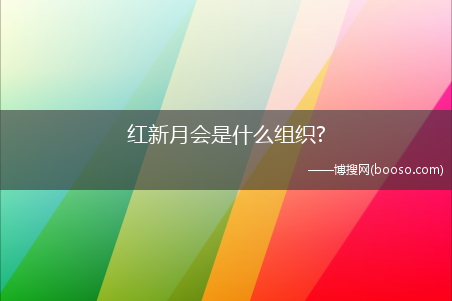 红新月会是什么组织?