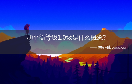 动平衡等级1.0级是什么概念?