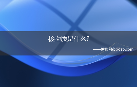 核物质是什么?