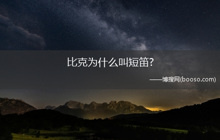 比克为什么叫短笛?