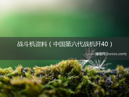 中国第六代战机歼40_战斗机资料(中国战机歼40)