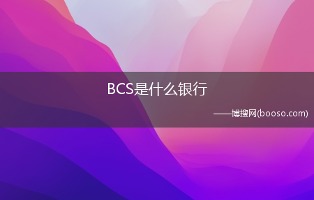 代表什么意思?BCS是什么银行(bcs)