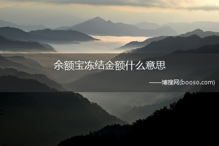 冻结金额的五种情况?余额宝冻结金额什么意思(余额宝冻结金额是怎么回事)