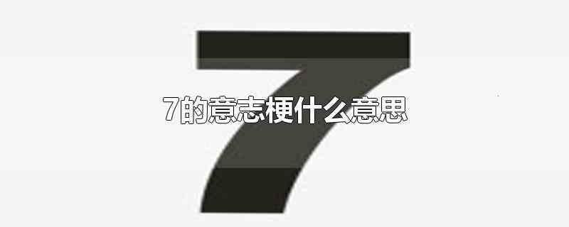 7的意志梗什么意思(EDG战队选手)