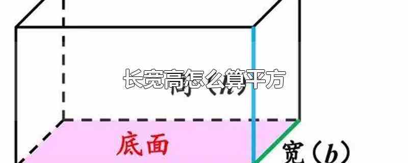 长宽高怎么算平方