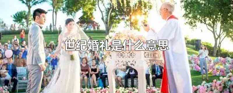 世纪婚礼是什么意思