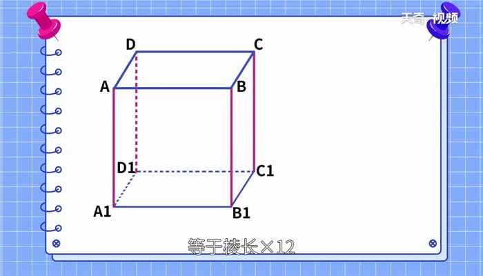 正方体的棱长总和等于什么(正方体的棱长总和等于棱长×12)