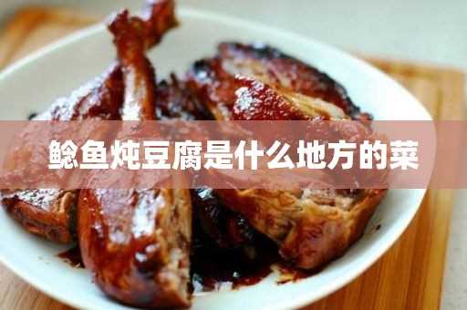 鲶鱼炖豆腐是哪个地方的菜?鲶鱼炖豆腐是什么地方的菜