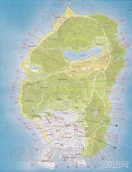 《GTA5》全地图收集攻略一览 全收集要素位置标识地图