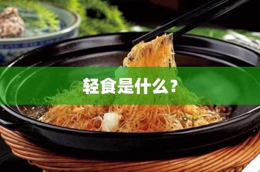 轻食是什么？(轻食是什么概念)?