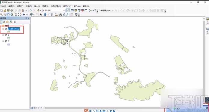 arcgis合并图层的方法