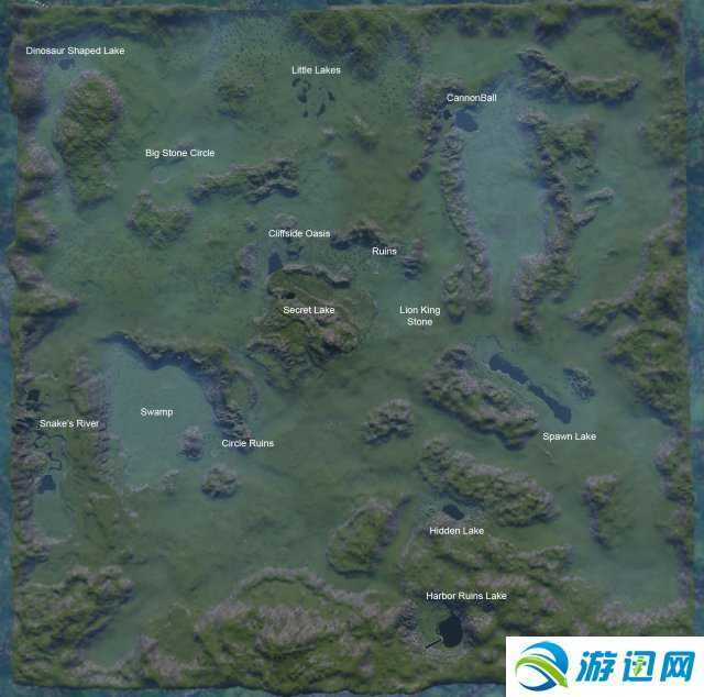 《The Isle》全中文地图一览 标志地点图文介绍