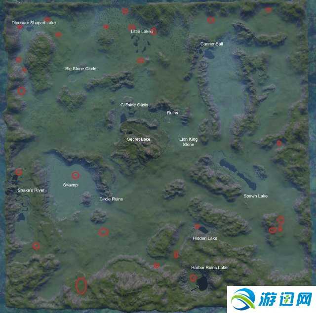 《The Isle》全中文地图一览 标志地点图文介绍