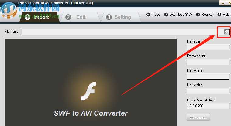 iPixSoft SWF to AVI Converter把SWF转换成AVI视频的方法