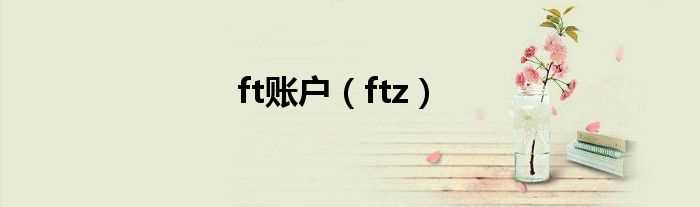 ftz_ft账户(ftz)