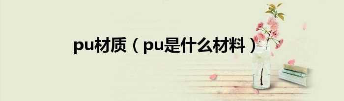 pu是什么材料_pu材质?(pu)