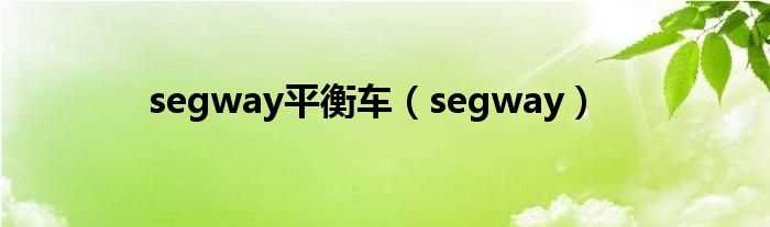 segway_segway平衡车(segway)