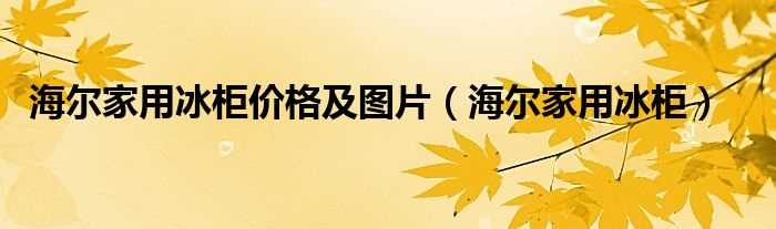 海尔家用冰柜_海尔家用冰柜价格及图片(海尔冰柜)