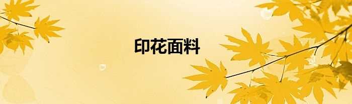 印花面料(印花面料)