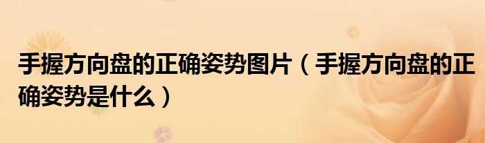 手握方向盘的正确姿势是什么_手握方向盘的正确姿势图片?(正确握方向盘的姿势)