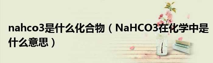 NaHCO3在化学中是什么意思_nahco3是什么化合物?(nahco3)