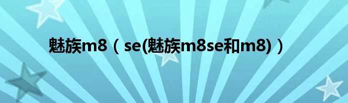 se(魅族m8se和m8_魅族m8)(魅族m8)