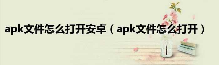 apk文件怎么打开_apk文件怎么打开安卓?(.apk)