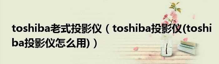 toshiba投影仪(toshiba投影仪怎么用_toshiba老式投影仪)?(toshiba投影仪)