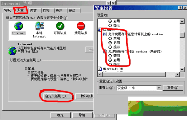 IE浏览器Cookies怎么设置