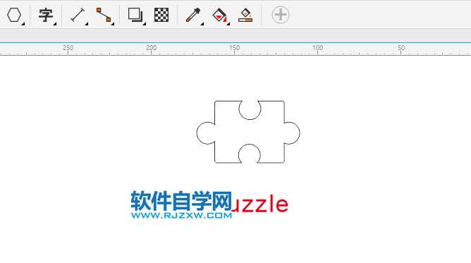 CDR怎么画PUZZLE拼图的方法