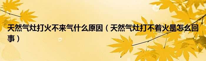 天然气灶打不着火是怎么回事_天然气灶打火不来气什么原因?(燃气灶打火没反应怎么回事)