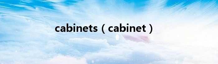 cabinet_cabinets(cabinet)