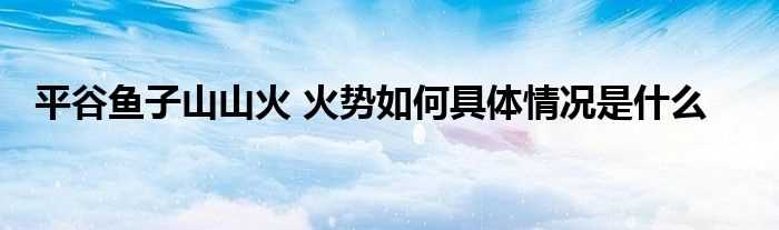 平谷鱼子山山火_火势怎么具体情况是什么?(平谷鱼子山山火)