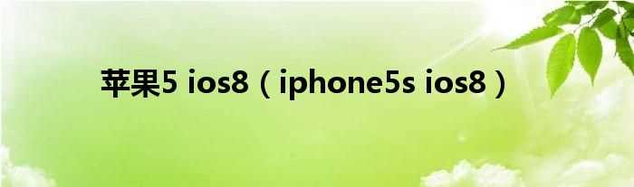 iphone5s_ios8_苹果5_ios8(iphone5s ios8)