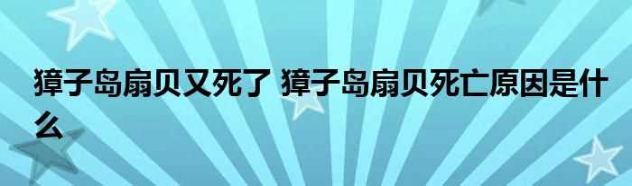 獐子岛扇贝又死了_獐子岛扇贝死亡原因是什么?(獐子岛扇贝又死了)