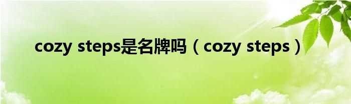 cozy_steps_cozy_steps是名牌吗?(cozy steps)