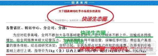 圆通快递涨价了？圆通快递涨价多少？