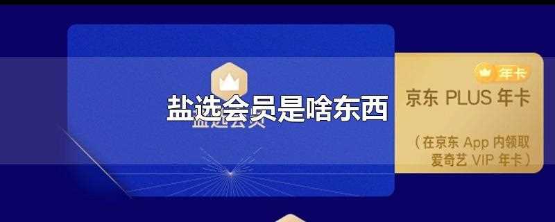 )?盐选会员是什么东西(盐选会员有必要开吗?