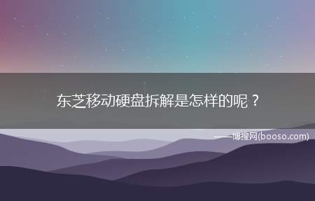 东芝移动硬盘拆解是怎样的(东芝硬盘的拆解过程及注意事项)