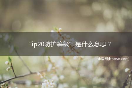 “ip20防护等级”是什么意思(IP20防护等级的含义)