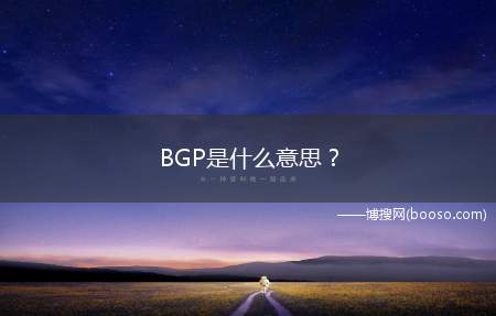 BGP是什么意思？