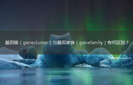 基因簇（genecluster）与基因家族（genefamily）有何区别？