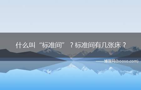 什么叫“标准间”标准间有几张床(【双人独卫标间配制标准】)