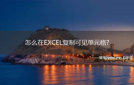 怎么在EXCEL复制可见单元格(office家庭和学生版2016为例)