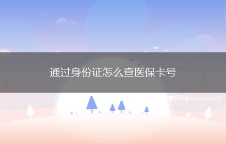 通过身份证怎么查医保卡号