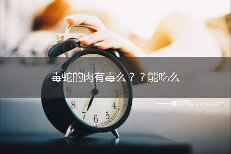 毒蛇的肉有毒么？？能吃么