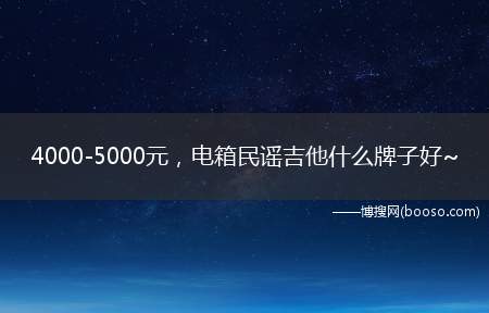 4000-5000元，电箱民谣吉他什么牌子好~