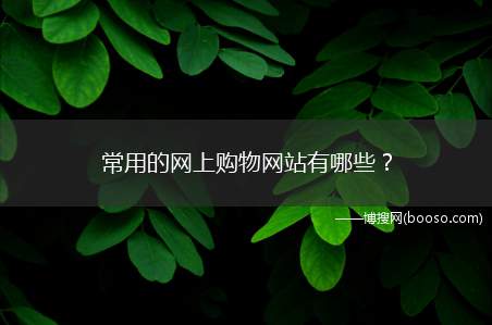 常用的网上购物网站有哪些？