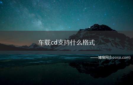 车载cd支持什么格式